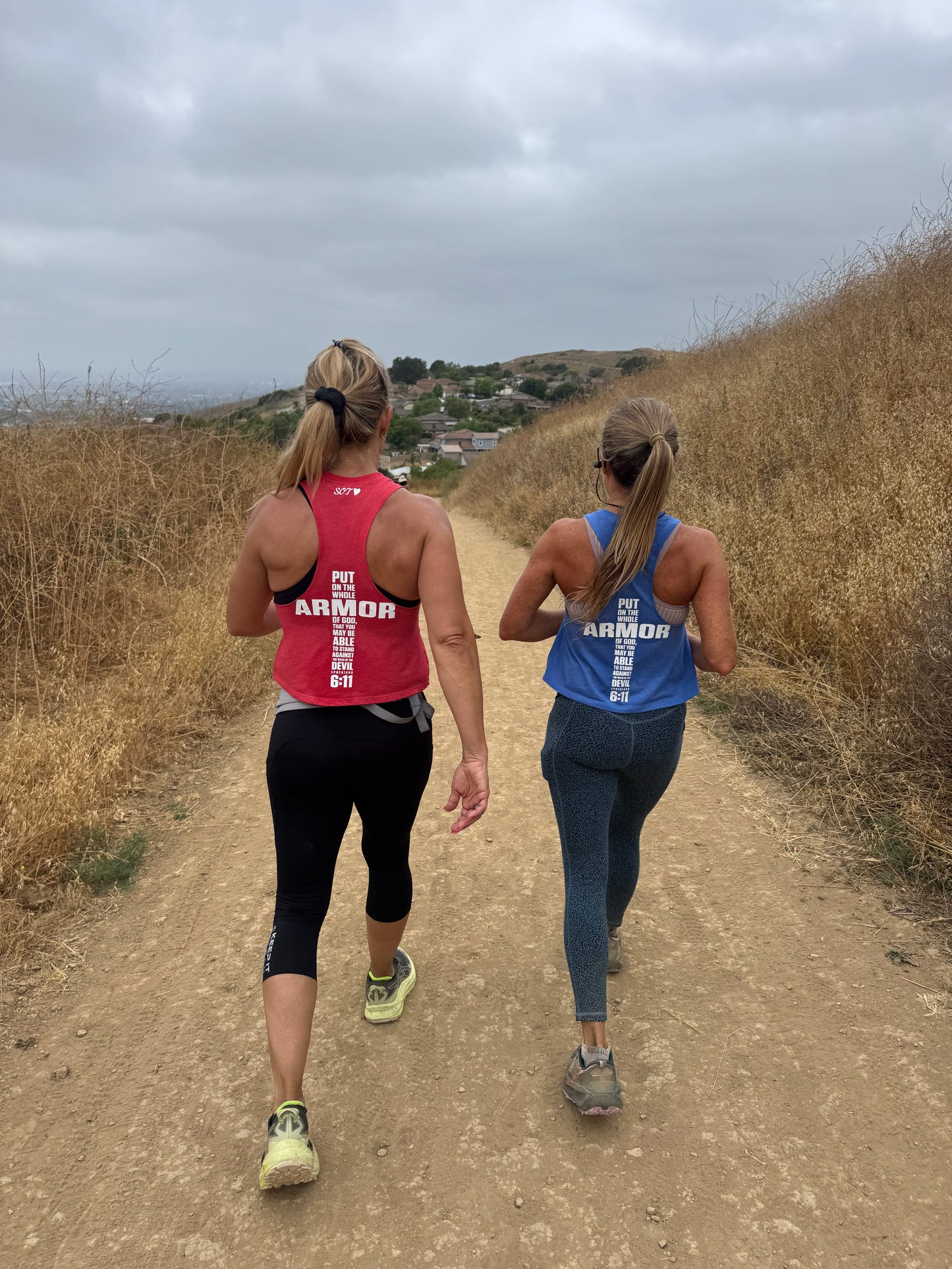 Bella + Canvas Women's racerback crop tank.